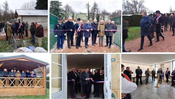 Nombreuses inaugurations à Bert : rénovation de la mairie, création de la station d'épuration et nouvel hébergement au camping.